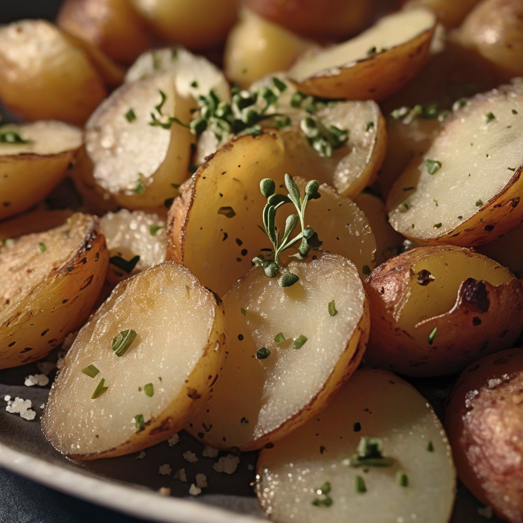 Title: Knusprige Meersalz-Oregano-Kartoffeln mit Pfeffer-Kick
