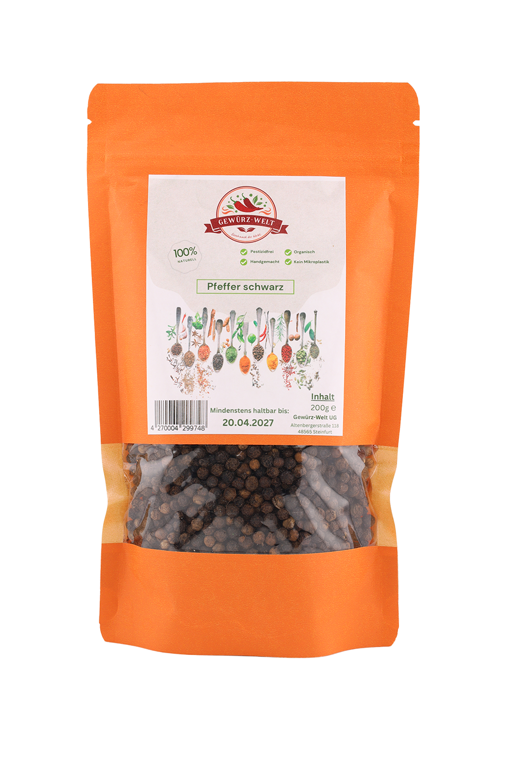 Pfeffer Schwarz (ganz)